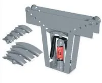 Трубогиб гидравлический Matrix, 1/2"–2", 12 т, в комплекте с башмаками
